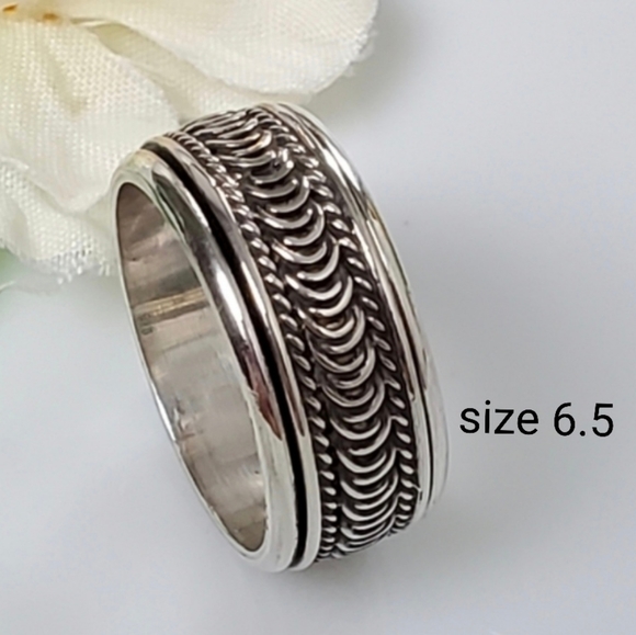 NEW .925 Sterling Silver Concentration Ring - Picture 2 of 8